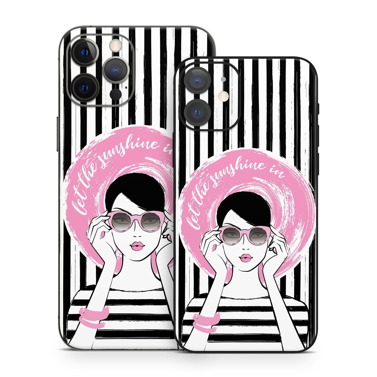 iPhone 12 Series Skin design of Organ, Vision care, Purple, Pink, Violet, Font, Eyewear, Magenta, Line, Art, with black, white, pink, gray colors