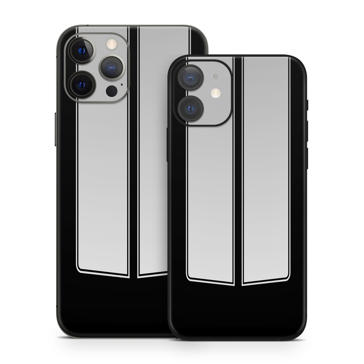 iPhone 12 Series Skin design of Font, Architecture, Rectangle, with black, gray colors
