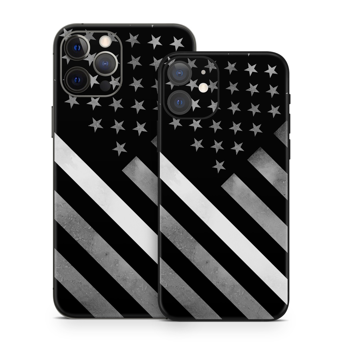 iPhone 12 Series Skin design of Black, Black-and-white, Pattern, Monochrome Photography, Line, Flag Of The United States, Monochrome, Flag, Design, Font, Photography, Style, Parallel, with black, white, gray colors