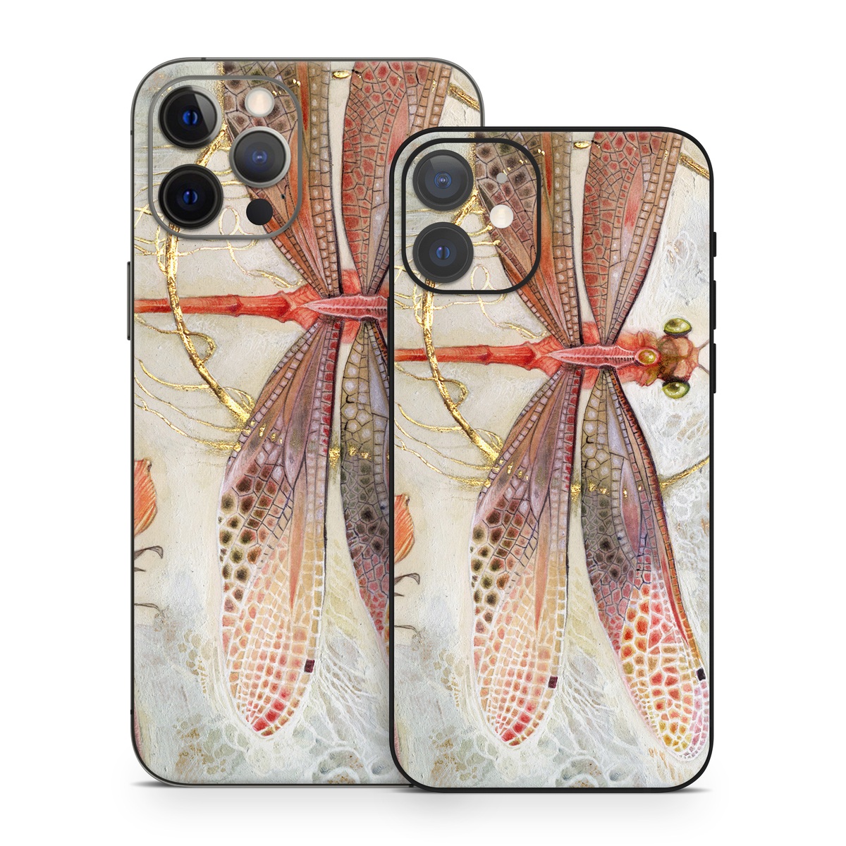 iPhone 12 Series Skin design of Watercolor paint, Botany, Flower, Illustration, Floral design, Painting, Plant, Coquelicot, Art, Still life photography, with red, yellow, gray colors