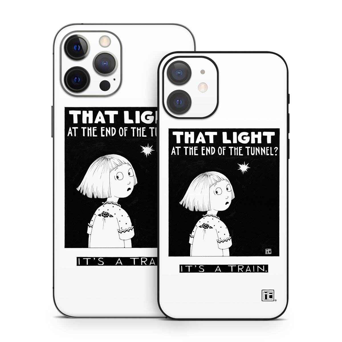iPhone 12 Series Skin design of Cartoon, Poster, Font, Black-and-white, Fictional character, Illustration, Coloring book, with black, white colors