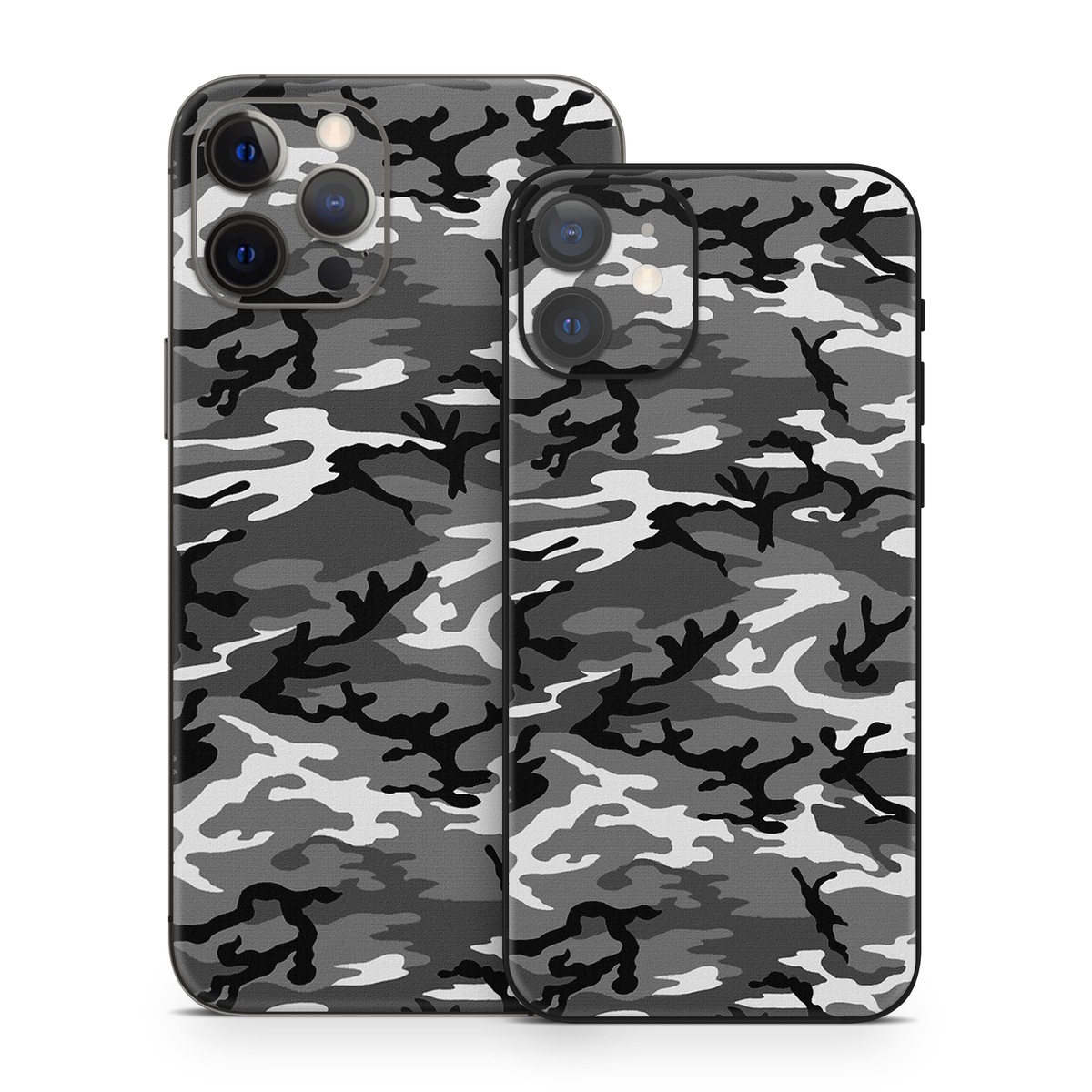 iPhone 12 Skin design of Military camouflage, Pattern, Clothing, Camouflage, Uniform, Design, Textile with black, gray colors