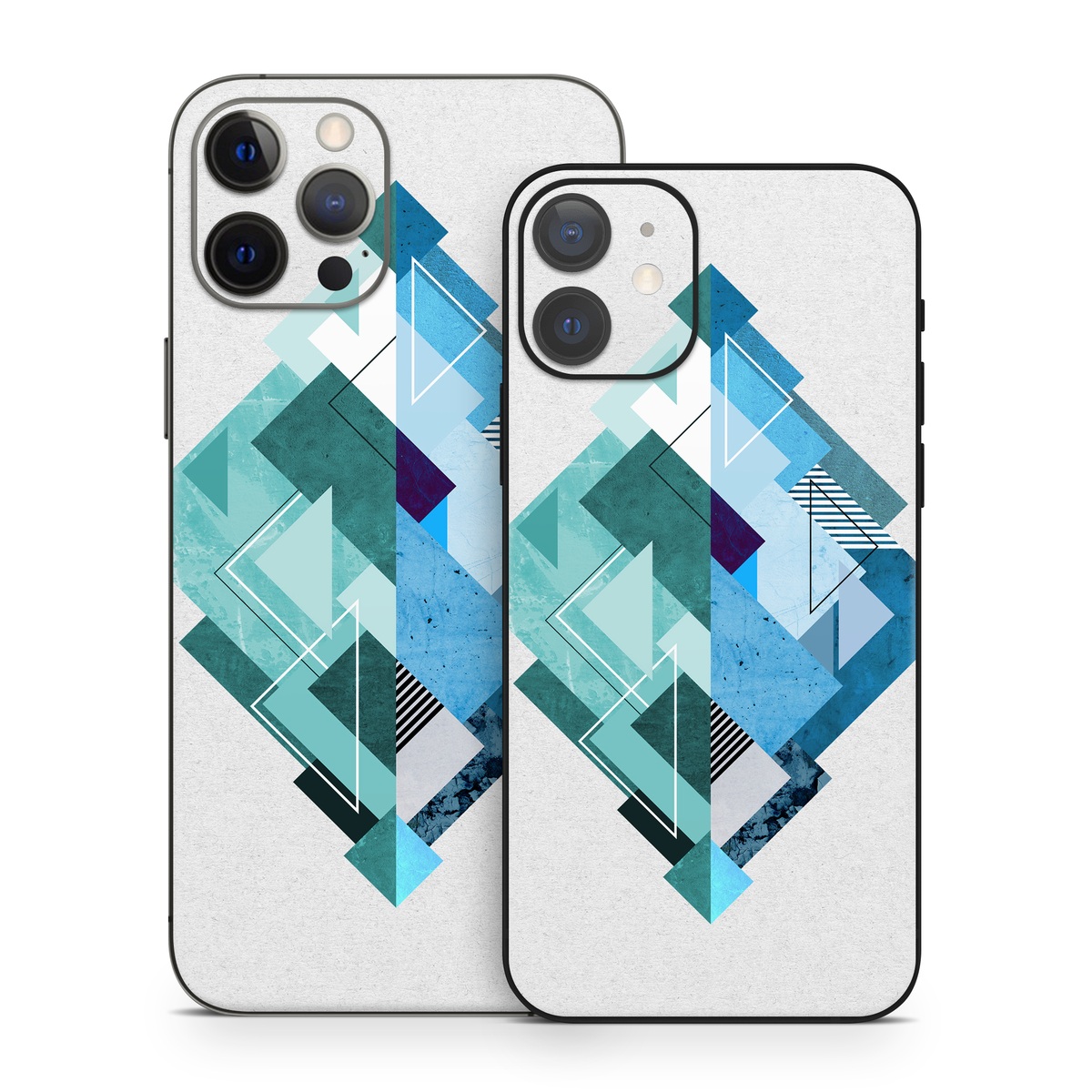 iPhone 12 Series Skin design of Blue, Turquoise, Illustration, Graphic design, Design, Line, Logo, Triangle, Graphics, with gray, blue, purple colors