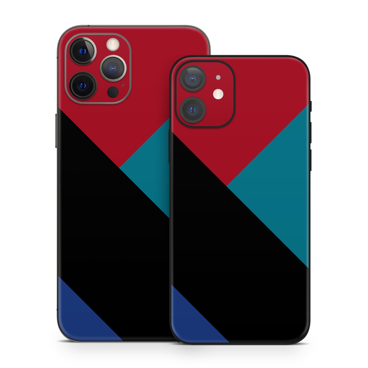 iPhone 12 Series Skin design of Blue, Green, Turquoise, Azure, Teal, Electric blue, Line, Pattern, Design, Graphic design, with black, blue, red colors