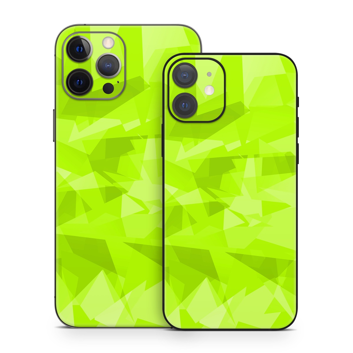 iPhone 12 Series Skin design, with green colors