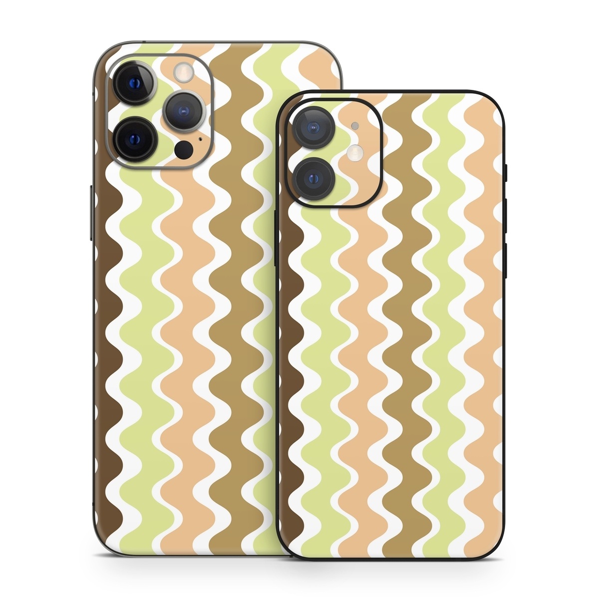 iPhone 12 Series Skin design of Textile, Rectangle, Font, Pink, Aqua, Symmetry, Material property, Circle, Art, Pattern, with white, brown, green, orange colors