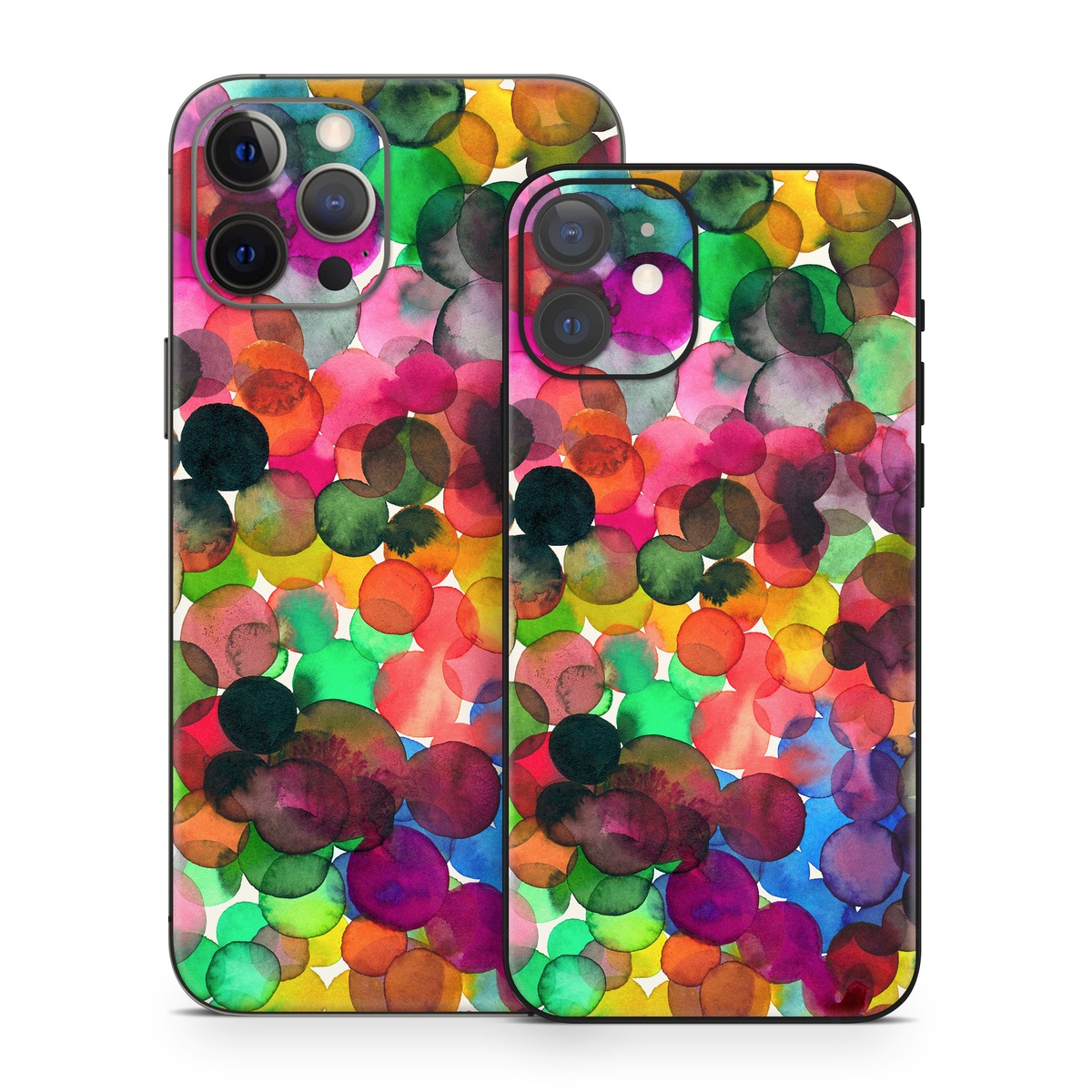iPhone 12 Series Skin design of Colorfulness, Fashion accessory, with red, white, pink, purple, blue, green, black, yellow, orange colors