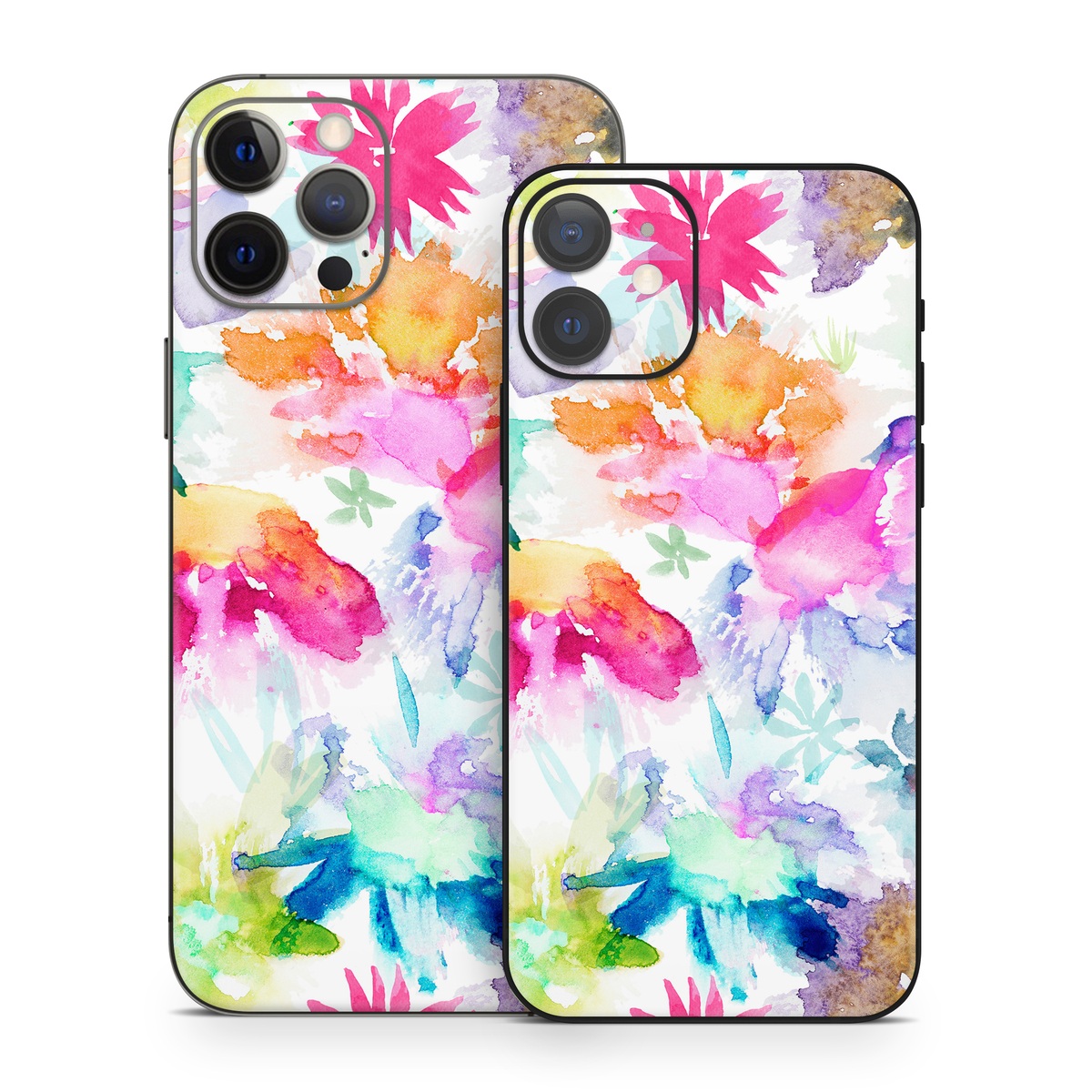 iPhone 12 Series Skin design of Art paint, Botany, Paint, Petal, Painting, Creative arts, Art, Line, Material property, Pattern, with white, blue, green, red, pink, purple, yellow colors