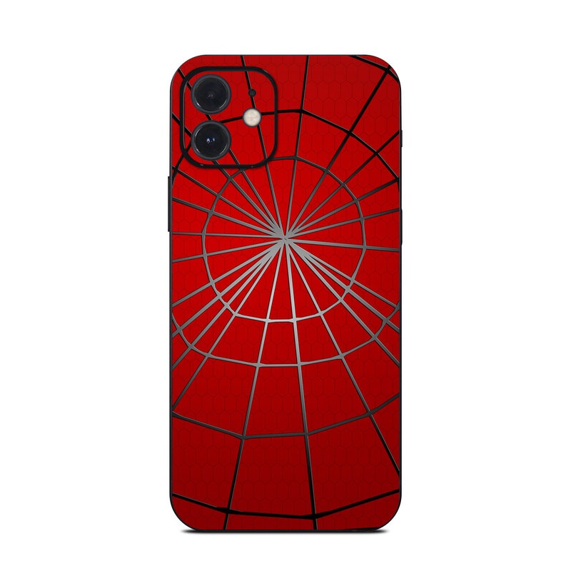 iPhone 12 Series Skin design of Red, Symmetry, Circle, Pattern, Line, with red, black, gray colors
