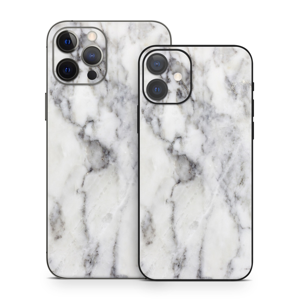 iPhone 12 Series Skin design of White, Geological phenomenon, Marble, Black-and-white, Freezing, with white, black, gray colors