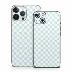 Checker Light Blue iPhone 13 Series Skin