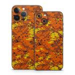 Digital Orange Camo iPhone 13 Series Skin