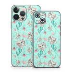 Merkittens with Pearls Aqua iPhone 13 Series Skin