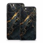Repaired Black Marble iPhone 13 Series Skin