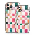 Watercolor Squares iPhone 13 Series Skin