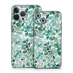 Watercolor Eucalyptus Leaves iPhone 13 Series Skin