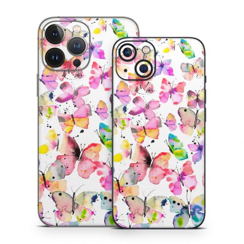 Artistic Butterflies iPhone 13 Series Skin