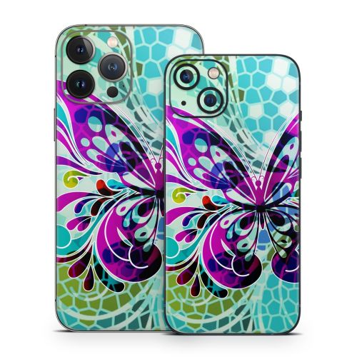 Butterfly Glass iPhone 13 Series Skin