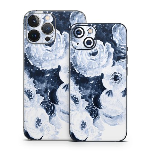 Blue Blooms iPhone 13 Series Skin