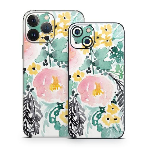 Blushed Flowers iPhone 13 Series Skin