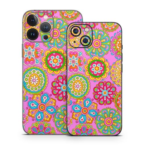 Bright Flowers iPhone 13 Series Skin
