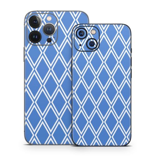 Blue Checks iPhone 13 Series Skin