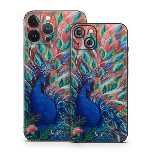 Coral Peacock iPhone 13 Series Skin