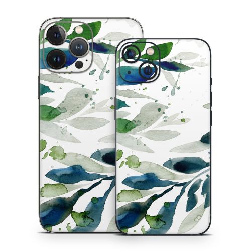 Floating Leaves iPhone 13 Series Skin
