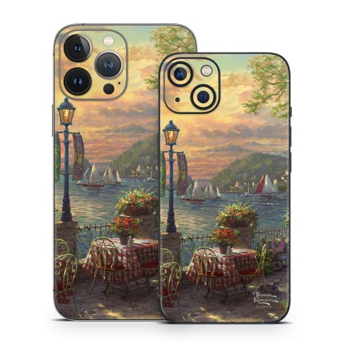French Riviera Cafe iPhone 13 Skin