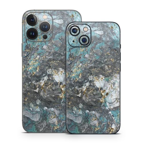 Gilded Glacier Marble iPhone 13 Series Skin