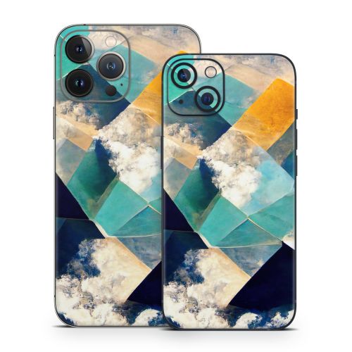 Gold Clouds iPhone 13 Series Skin