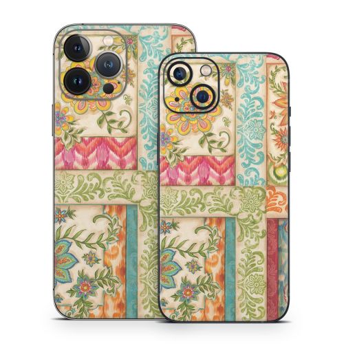 Ikat Floral iPhone 13 Series Skin