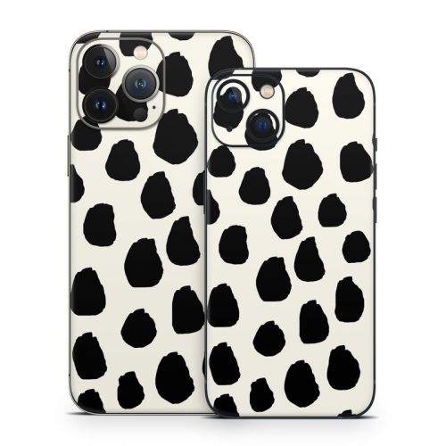 Inky Spots Cream iPhone 13 Series Skin