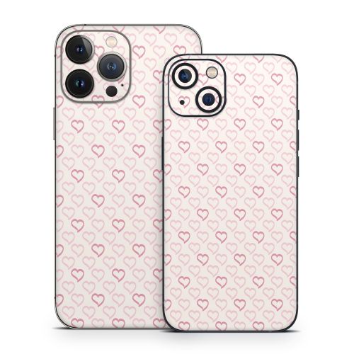 Patterned Hearts iPhone 13 Series Skin