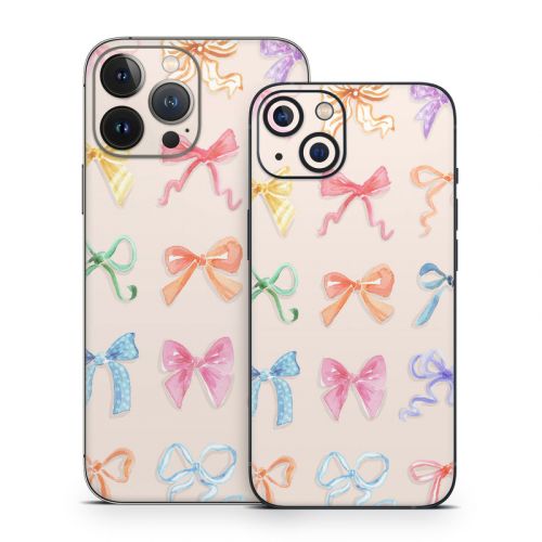 Rainbow Bows iPhone 13 Series Skin