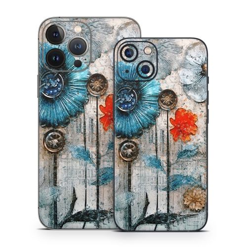 Steampunk Flowers iPhone 13 Series Skin