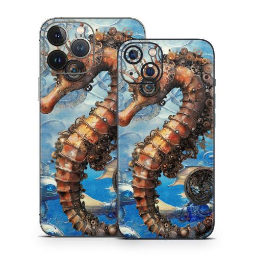 Steampunk Seahorse iPhone 13 Series Skin