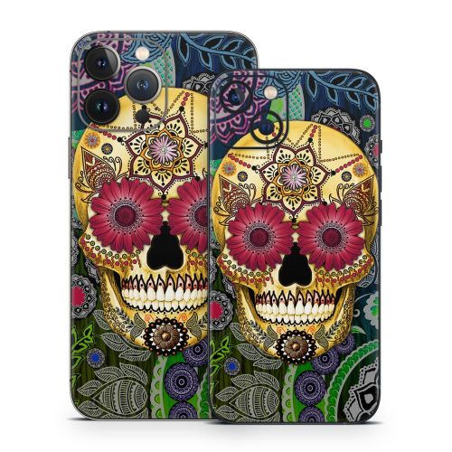 Sugar Skull Paisley iPhone 13 Series Skin