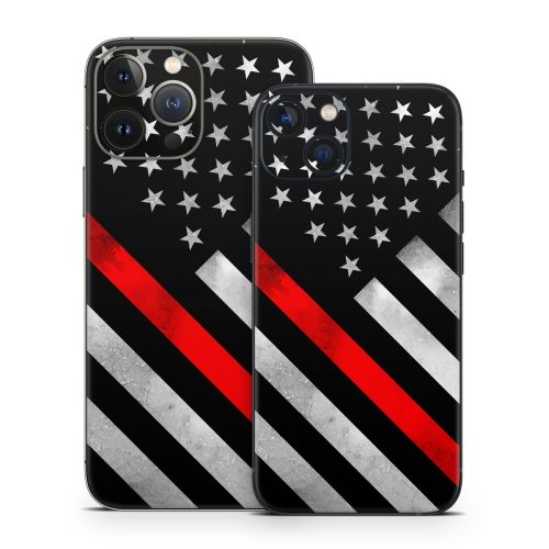 Thin Red Line Hero iPhone 13 Series Skin