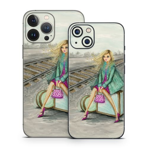Lulu Waiting by the Train Tracks iPhone 13 Series Skin
