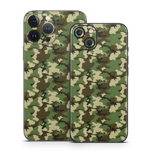 Woodland Camo iPhone 13 Series Skin