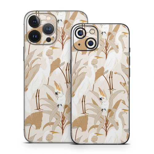 White Cranes Cockatoo iPhone 13 Series Skin