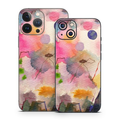 Watercolor Mountains iPhone 13 Series Skin