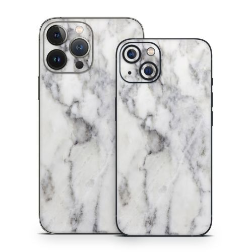 White Marble iPhone 13 Series Skin