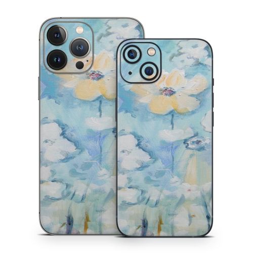 White & Blue iPhone 13 Series Skin