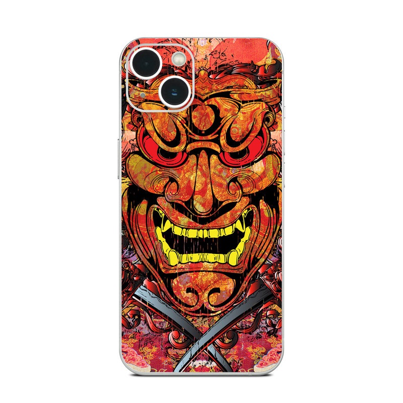 iPhone 13 Series Skin design of Art, Psychedelic art, Visual arts, Illustration, Fictional character, Demon, with red, orange, yellow colors