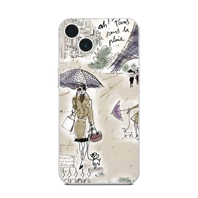 iPhone 13 Series Skin design of Cartoon, Umbrella, Illustration, Organism, Art, Fiction, Fictional character, with brown, gray, purple colors