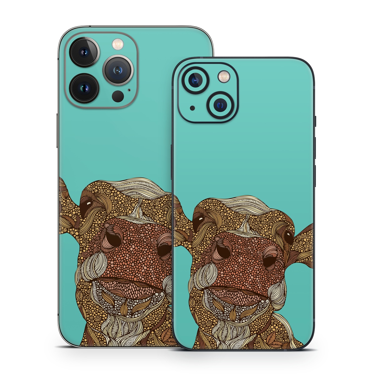 iPhone 13 Series Skin design of Head, Illustration, Art, Fictional character, with brown, green colors