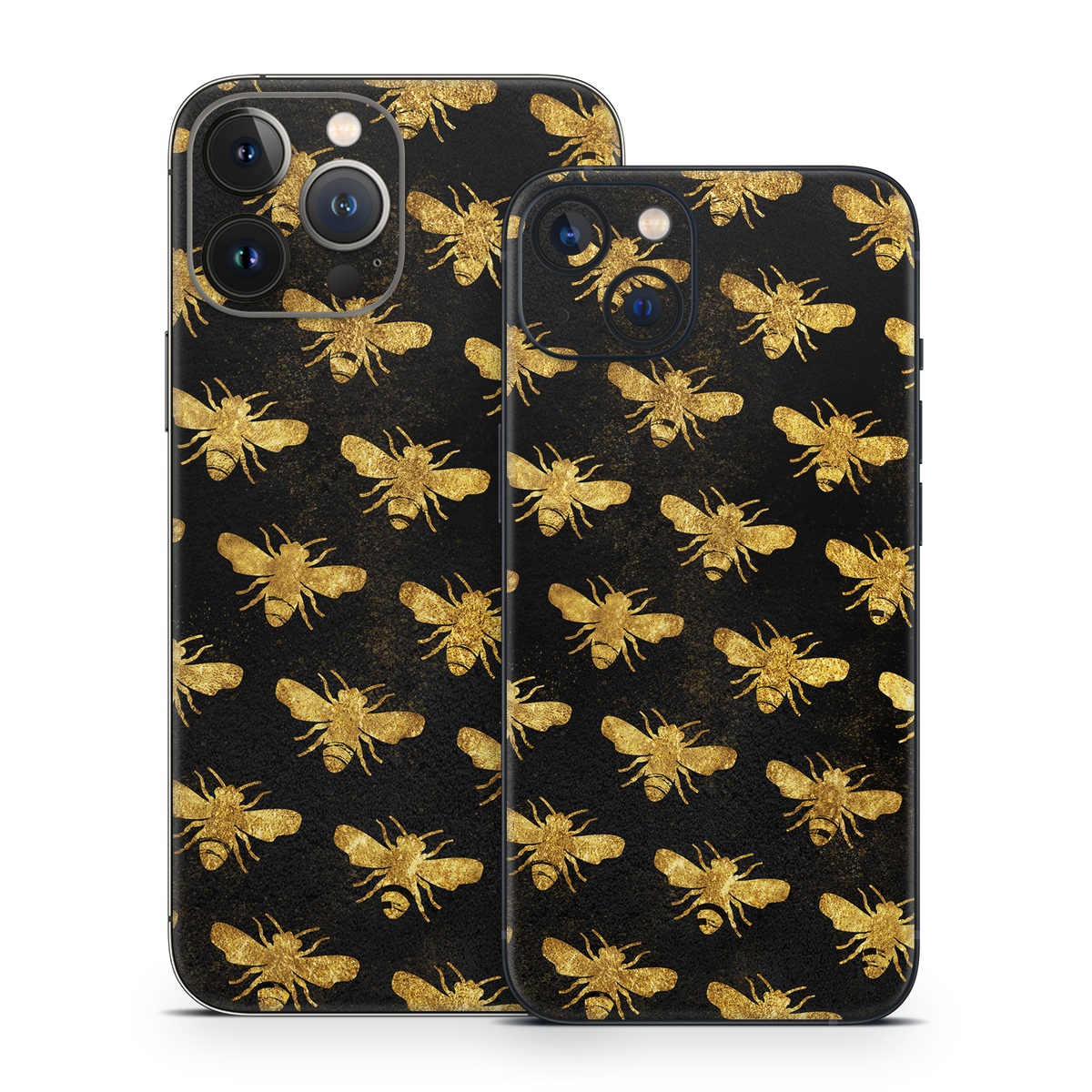 iPhone 13 Series Skin design of Pattern, Yellow, Flower, Design, Plant, Wildflower, Textile, Metal, with black, yellow colors
