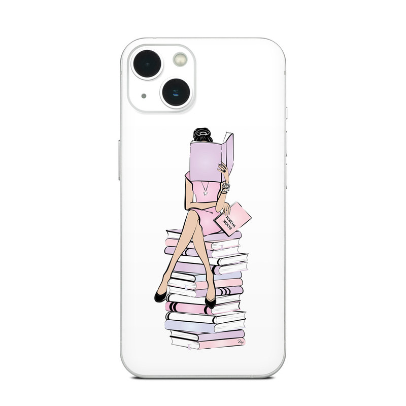 iPhone 13 Series Skin design of Gesture, Art, Cartoon, Font, Drawing, Illustration, Painting, Fictional character, Animation, Diagram, with black, white, pink, purple, blue, yellow, brown colors